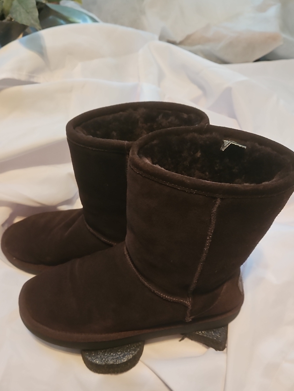 Zodiac Mendes Real Fur & Suede Mid-Calf Winter Boots Espresso Brown 11M